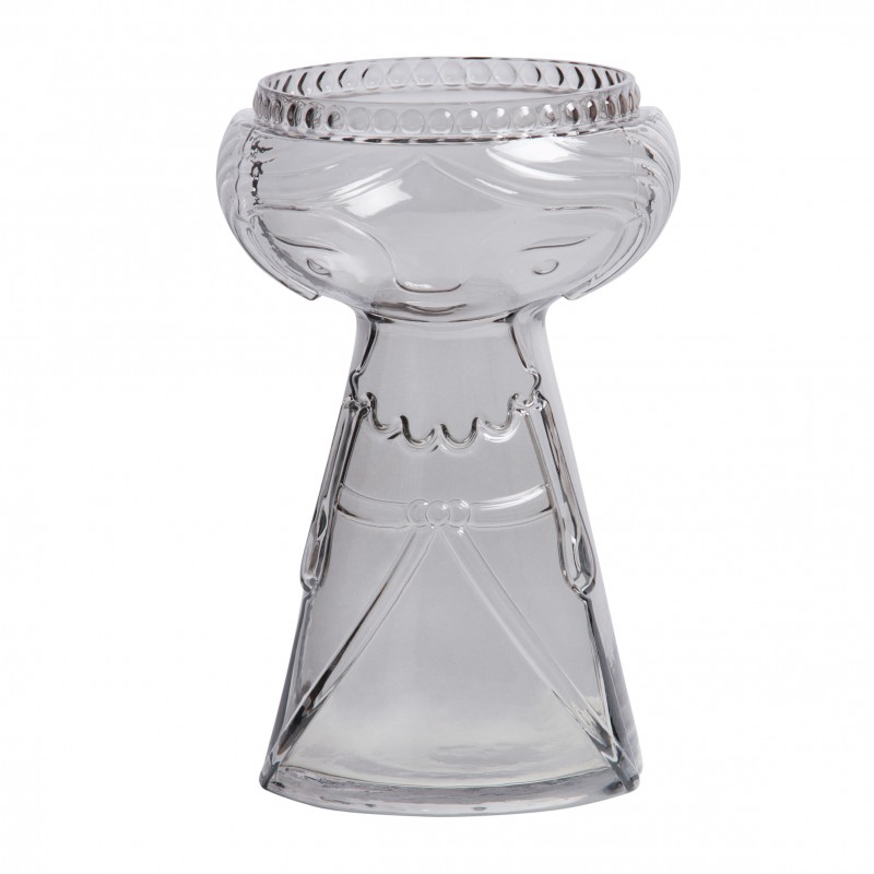FLOWER VASE GLASS GREY - POTS, VASES, PLATES FLOWER VASE GLASS GREY - POTS, VASES, PLATES